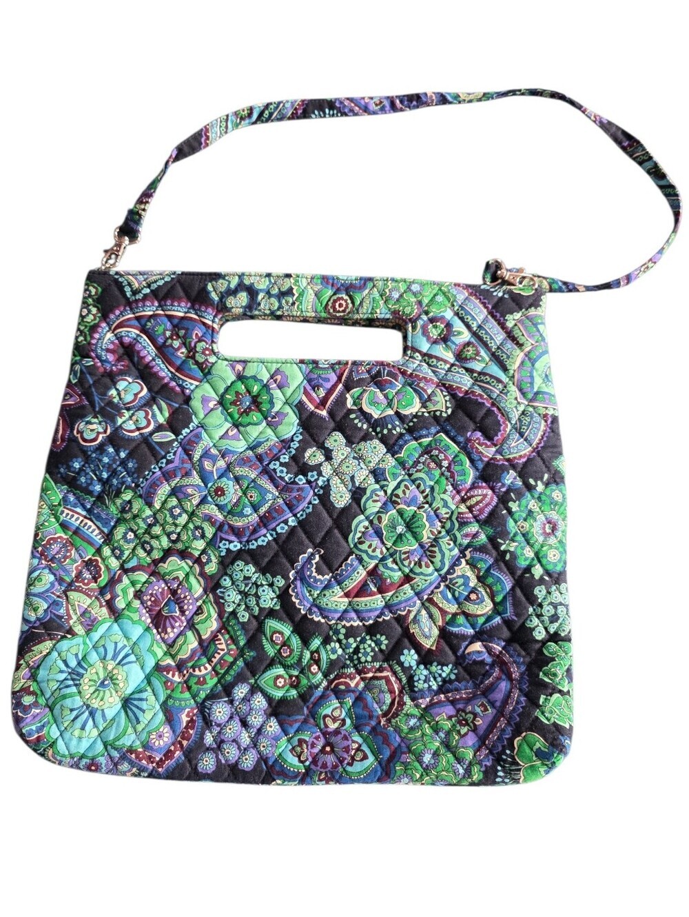 Vera Bradley 2009 Holiday Tote In Blue Rhapsody Print